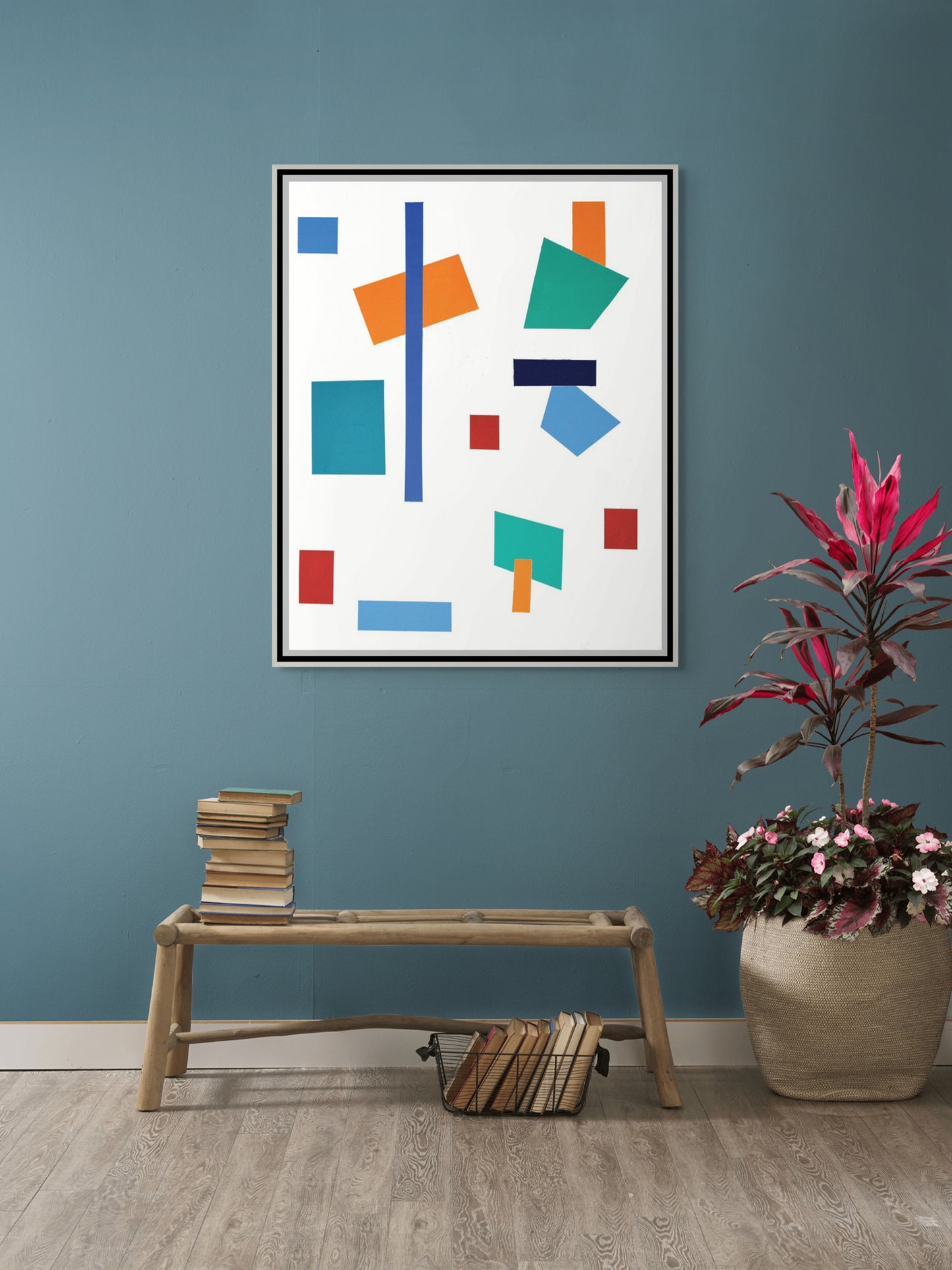 Blue Line 36" x 48"