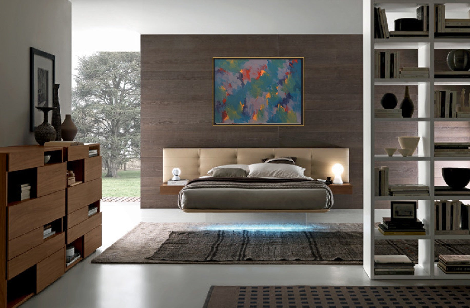 "Underwater Delight" with furniture