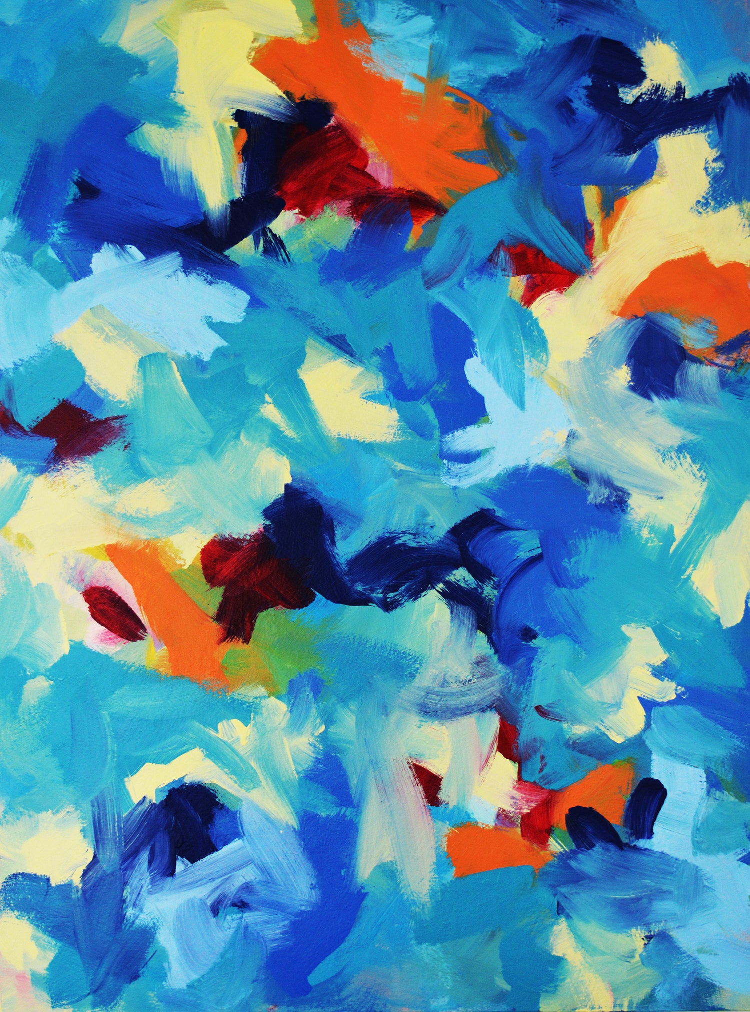 "Flight of Birds"    36" x 48"