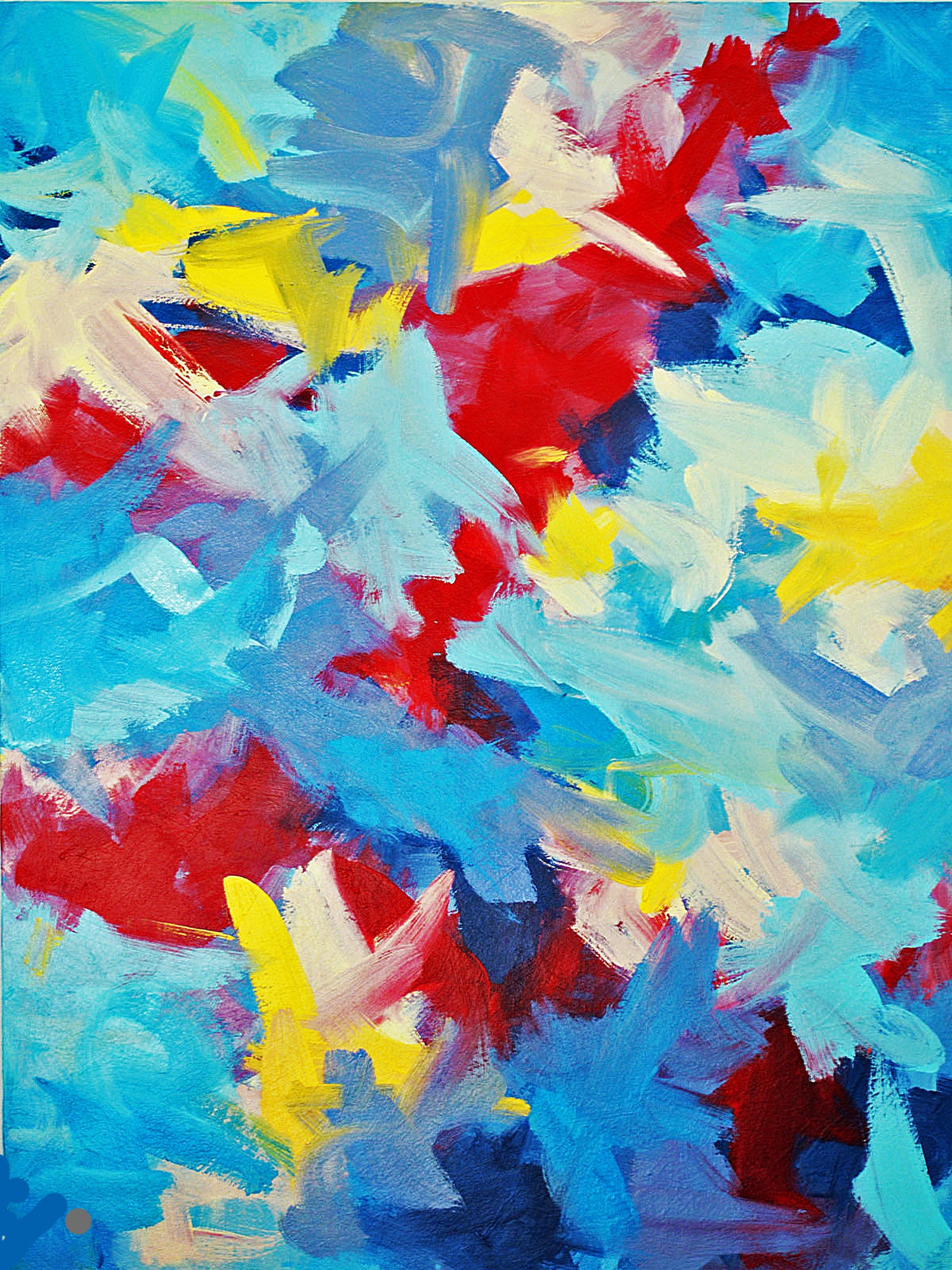 "Rising Red"   36" x 48"