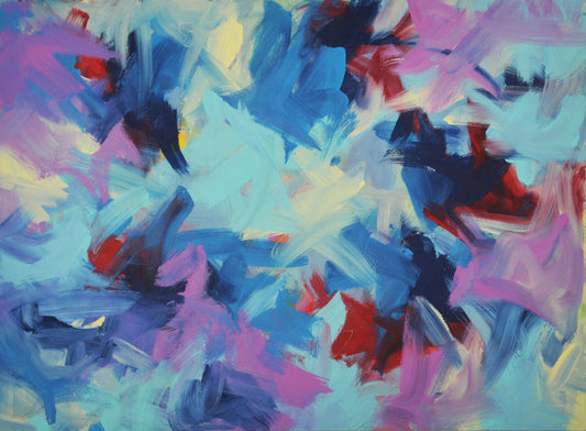 "Swirling Purple"    36" x 48"