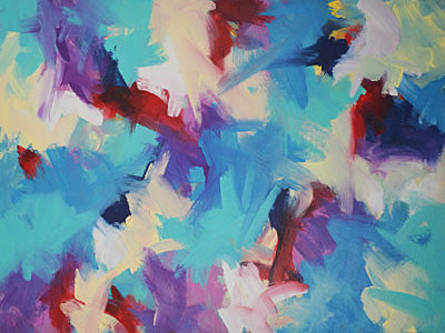 "Deep Purple Blues"    36" x 48"