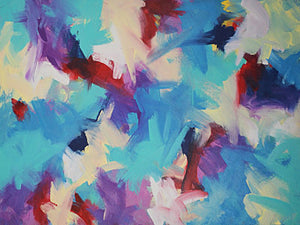 "Deep Purple Blues"    36" x 48"