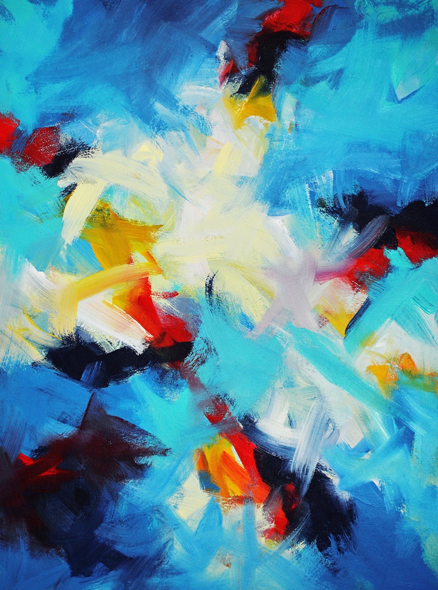 "Swirling Star"   36" x 48"