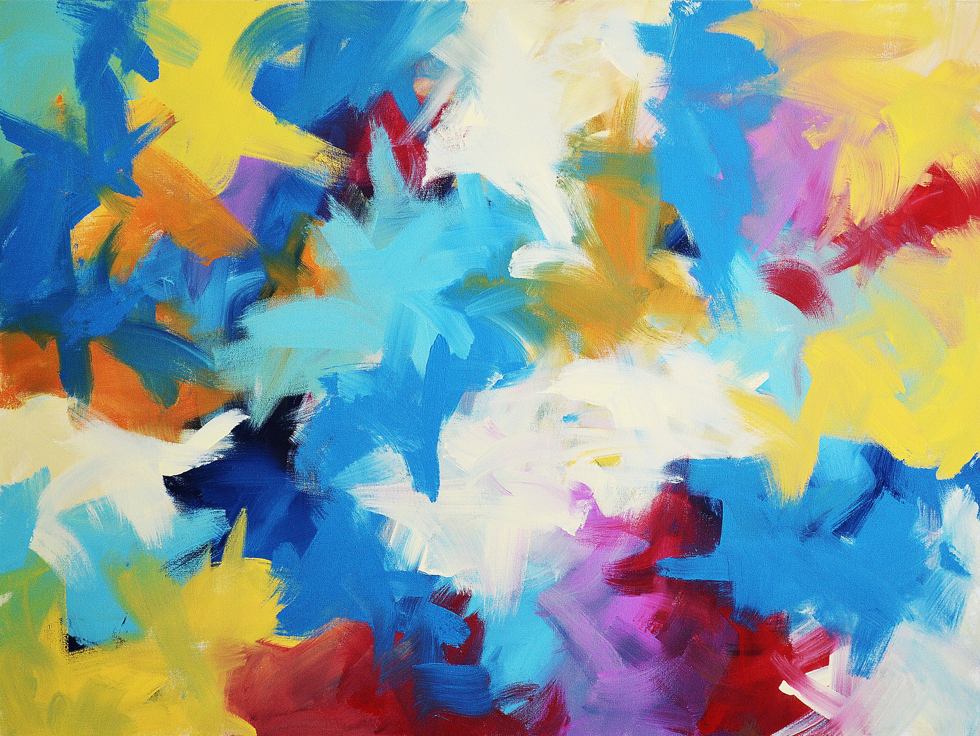 "Color Explosion"   36" x 48"