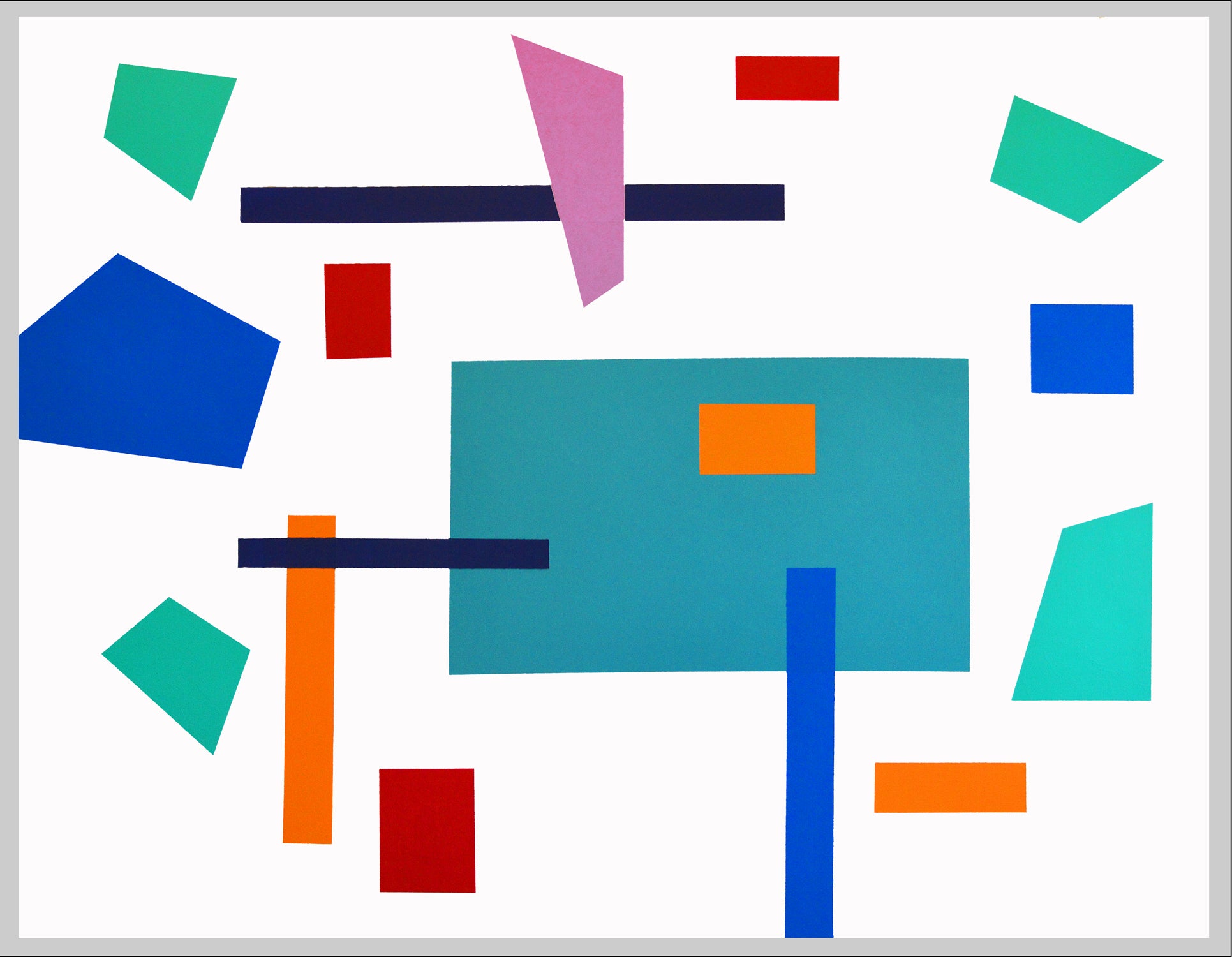 "Two Black Lines"    48" x 60"